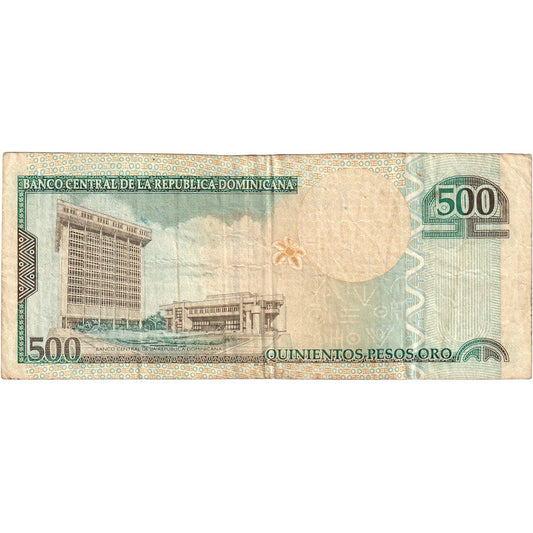 República Dominicana, 

500 Pesos Oro, 

VF(20-25)