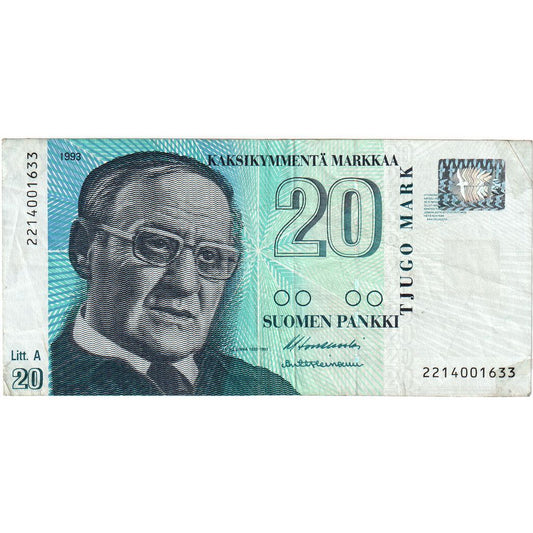 Finlandia, 
  
  20 marcos, 
  
  FV(30-35)