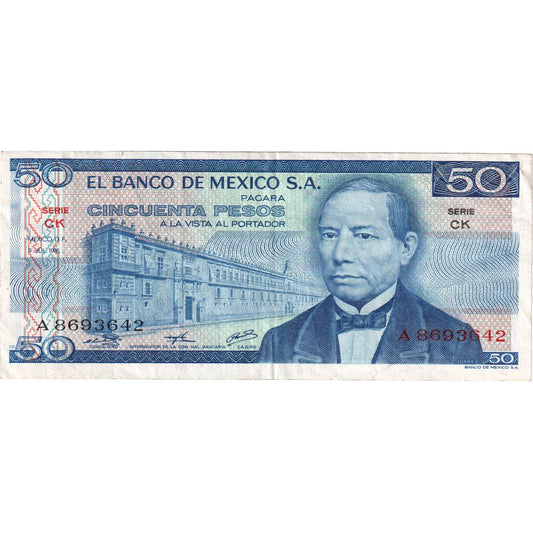 México, 
  
  50 pesos, 
  
  1976-07-08