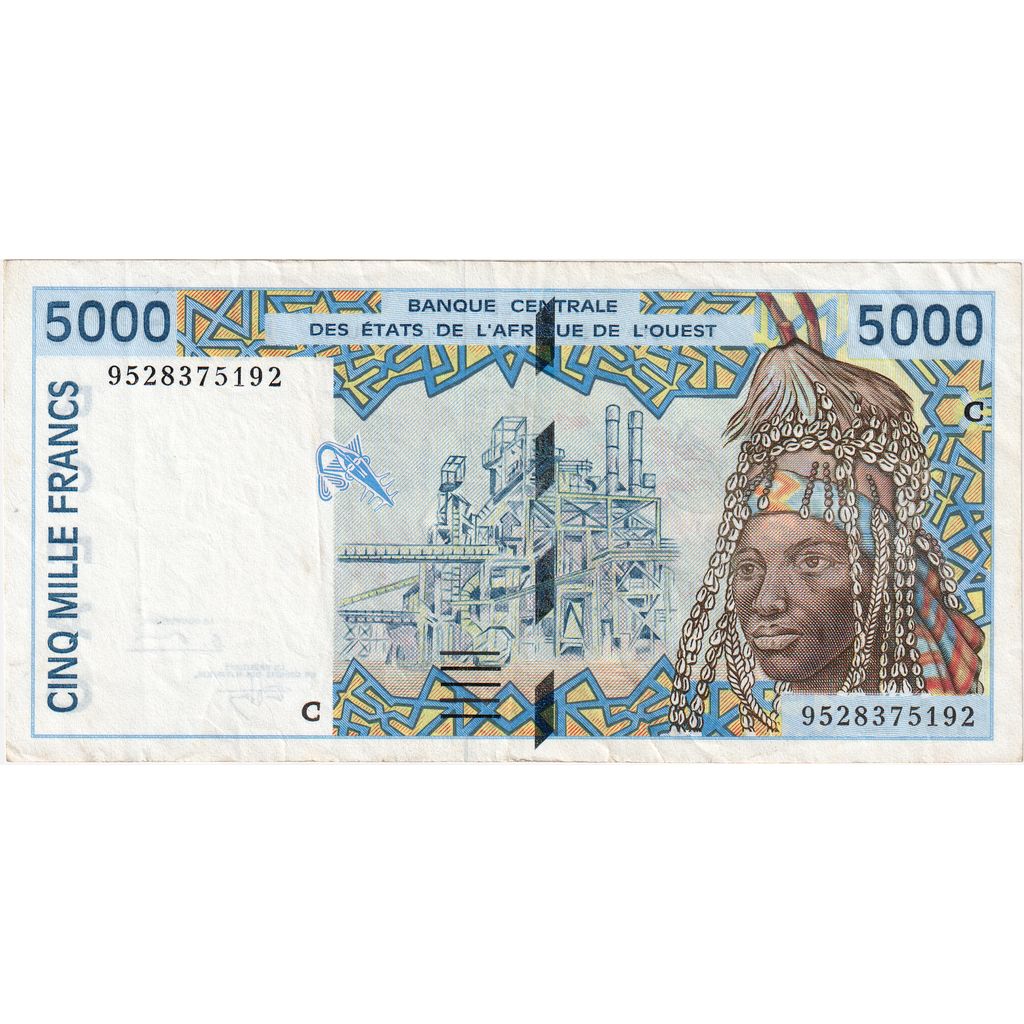 Estados de África Occidental, 

5000 francos, 

EF(40-45)