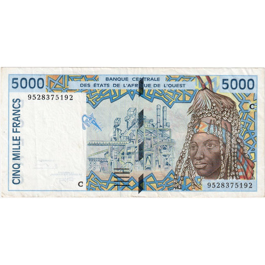 Estados de África Occidental, 

5000 francos, 

EF(40-45)