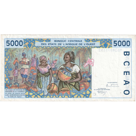 Estados de África Occidental, 

5000 francos, 

EF(40-45)