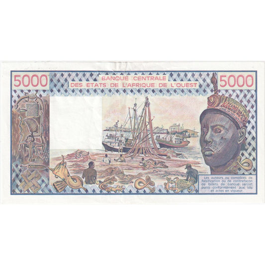 Estados de África Occidental, 

5000 francos, 

SNC(60-62)