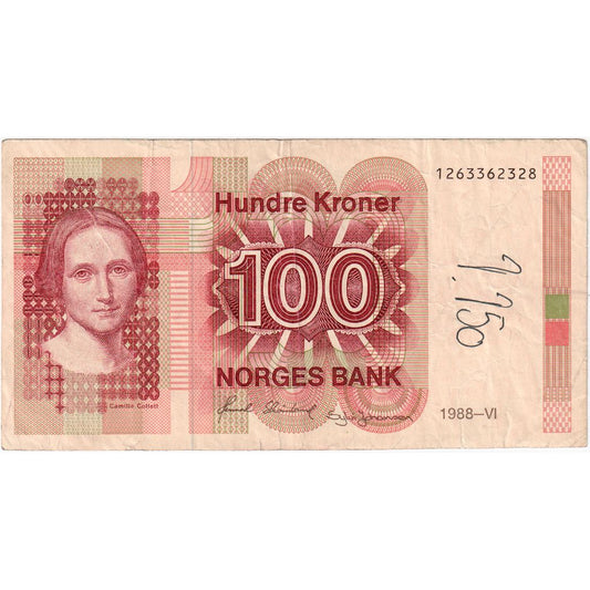 Noruega, 
  
  100 coronas, 
  
  FV(20-25)