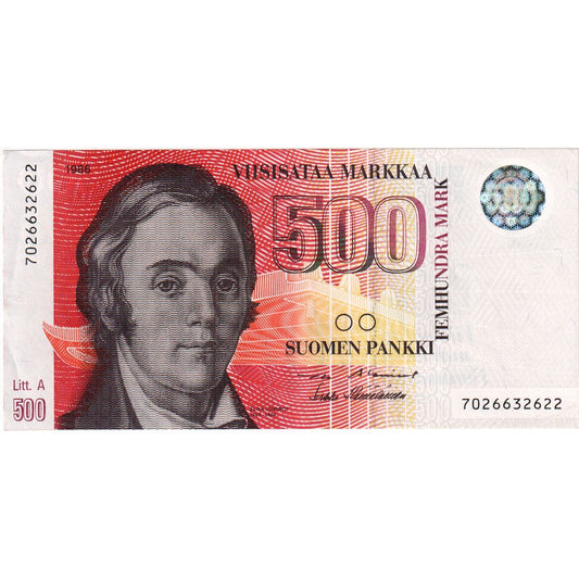 Finlandia, 
  
  500 marcos, 
  
  UA(55-58)