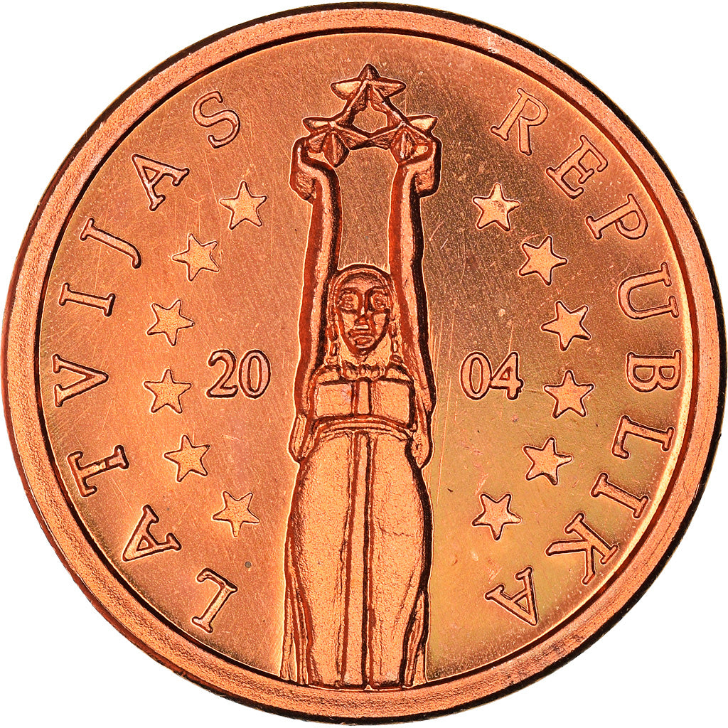 Letonia, 
  
  2 céntimos de euro, 
  
  ensayo