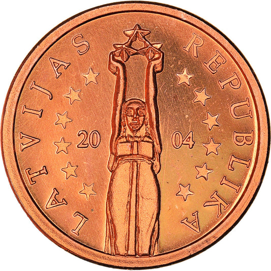 Letonia, 
  
  2 céntimos de euro, 
  
  ensayo