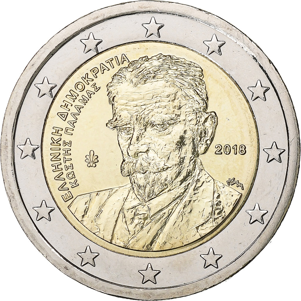 Grecia, 

2 euros, 

2018