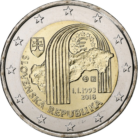 Eslovaquia, 
  
  2 euros, 
  
  2018