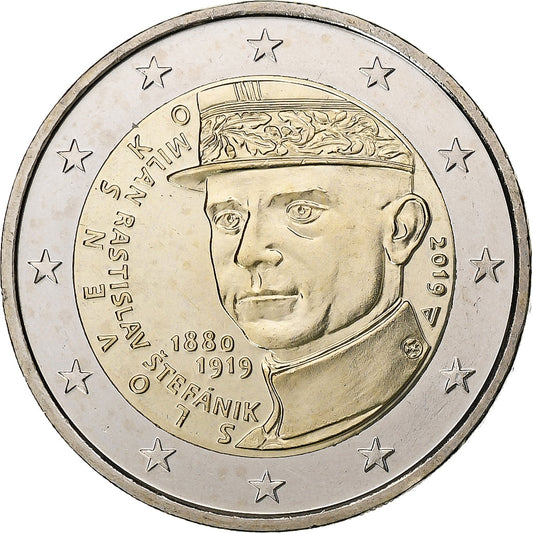 Eslovaquia, 
  
  2 euros, 
  
  2019