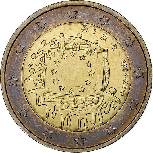 Irlanda, 

2 euros, 

2015