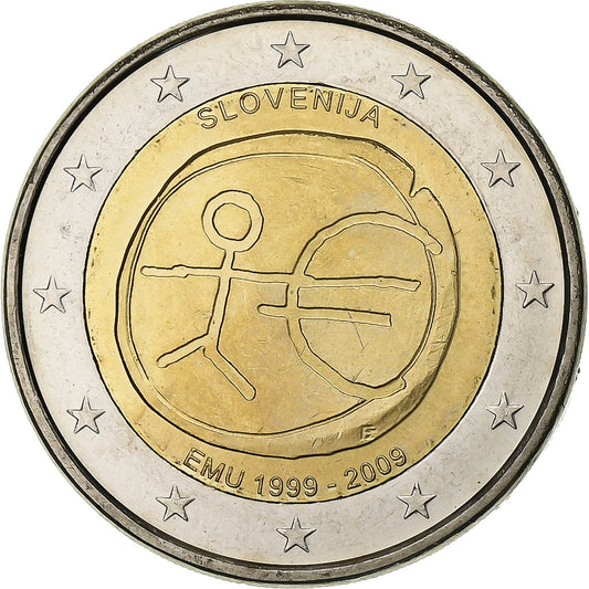 Eslovenia, 
  
  2 euros, 
  
  esloveno