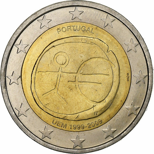 Portugal, 
  
  2 euros, 
  
  UEM