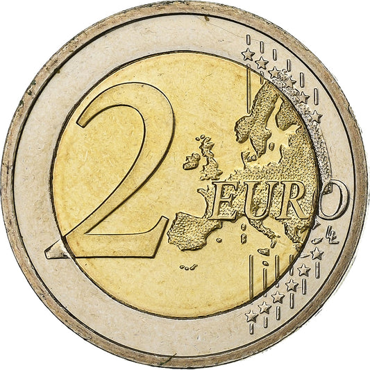 REPÚBLICA DE IRLANDA,

2 euros,

Unión Monetaria Europea