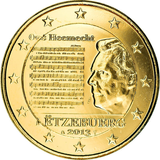 Luxemburgo, 
  
  2 euros, 
  
  Ons Heemecht