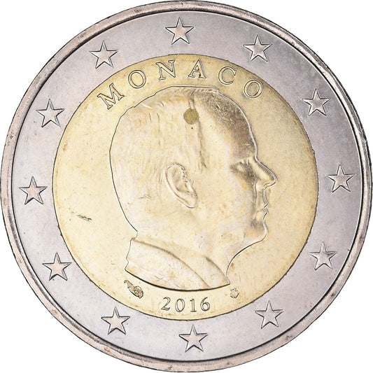 Mónaco, 
  
  2 euros, 
  
  2016