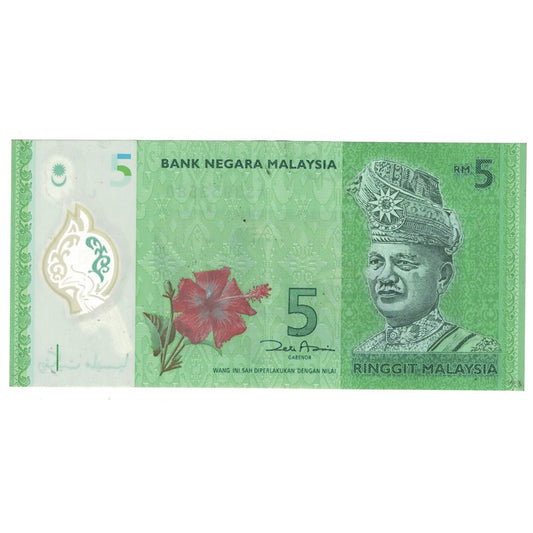 billete de banco, 
  
  Malasia, 
  
  5 ringgit