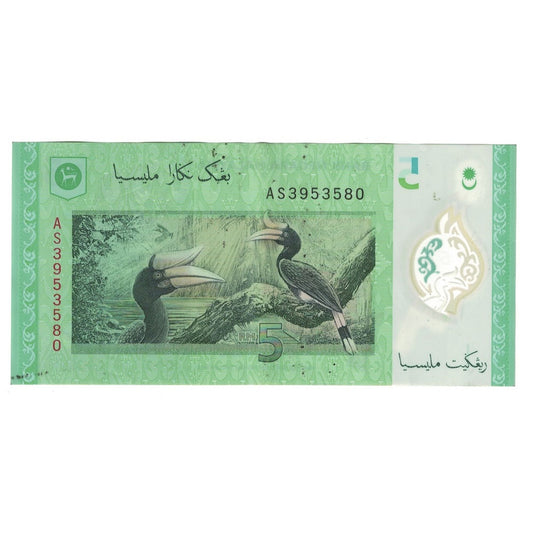 billete de banco, 
  
  Malasia, 
  
  5 ringgit
