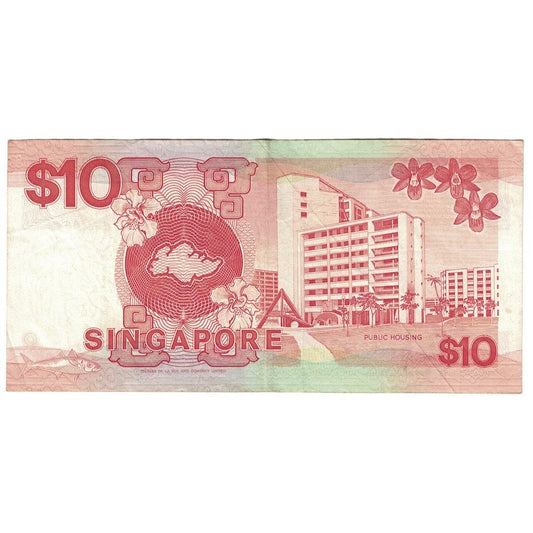 Billete de Singapur de 10 dólares