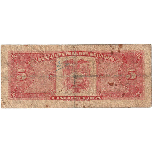Ecuador, 
  
  5 sucres, 
  
  1980