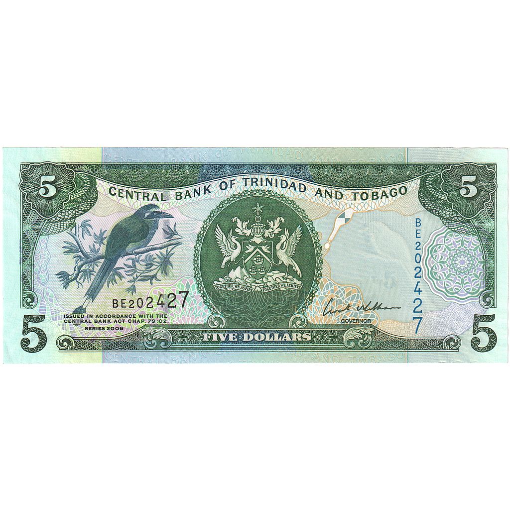 Trinidad y Tobago, 

5 dólares, 

2006
