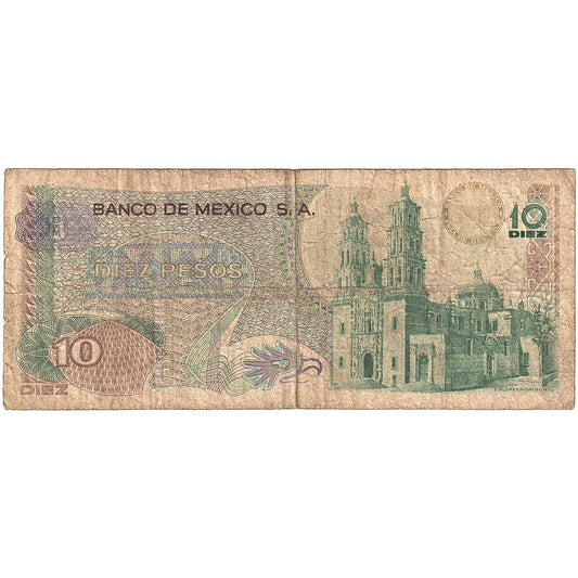 México, 
  
  10 pesos, 
  
  1975