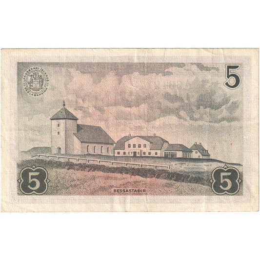 Islandia, 

5 coronas, 

21 de junio de 1957