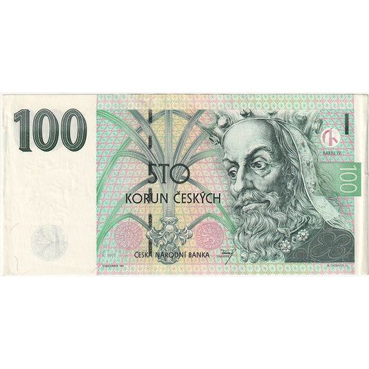 República Checa, 
  
  100 coronas, 
  
  1997