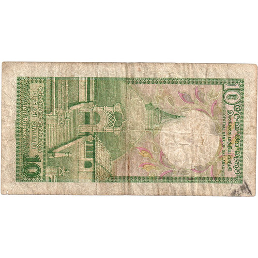 Sri Lanka, 

10 rupias, 

1990