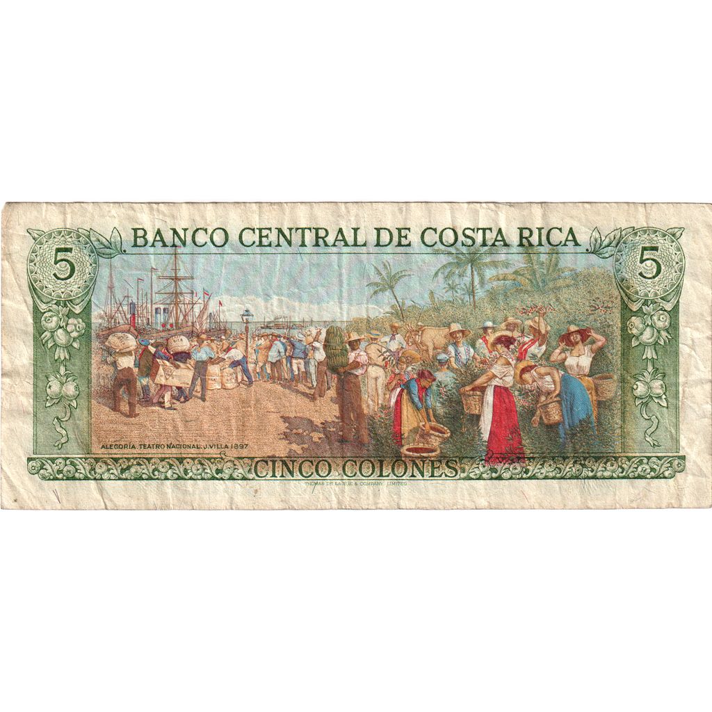 Costa Rica, 
  
  5 colones, 
  
  1983-04-07
