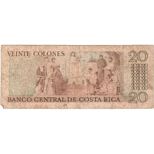 Costa Rica, 
  
  20 colones, 
  
  1982-07-08