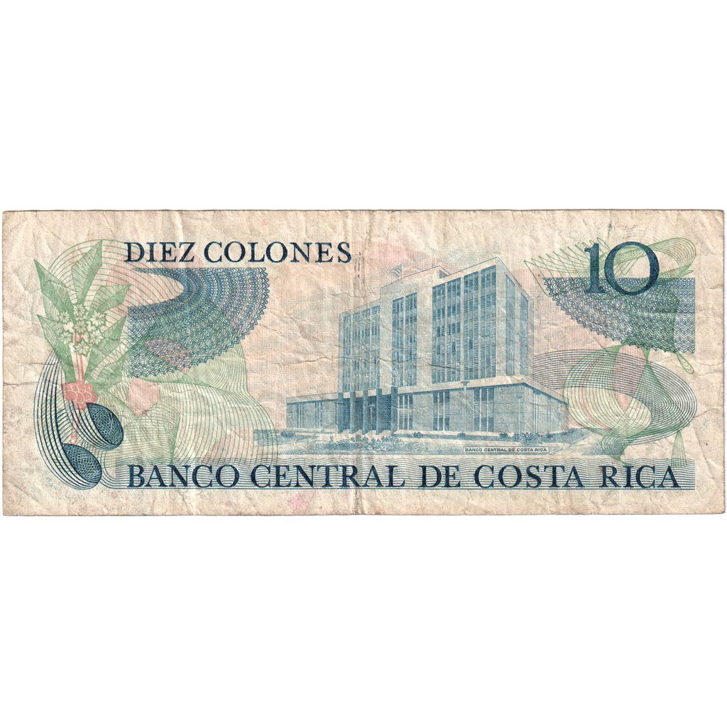 Costa Rica, 
  
  10 colones, 
  
  1983-04-07