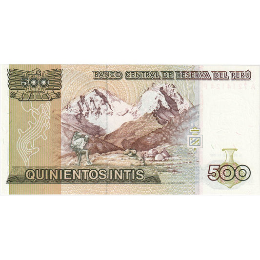 Perú, 
  
  500 Intis, 
  
  1987-06-26