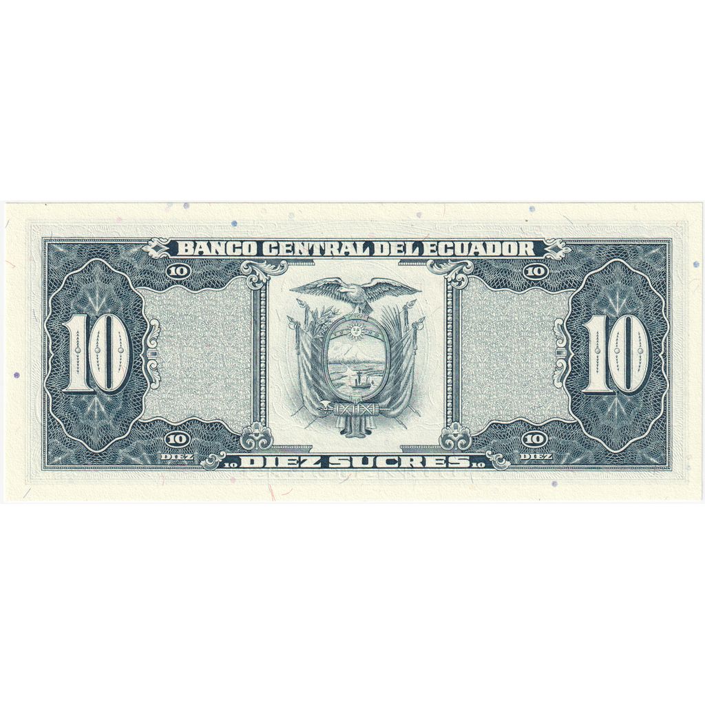 Ecuador, 
  
  10 sucres, 
  
  1988-11-22