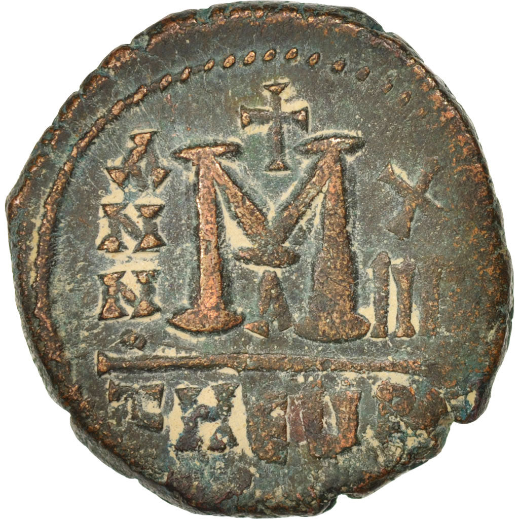Acuñar, 
  
  Mauricio Tiberio, 
  
  Follis