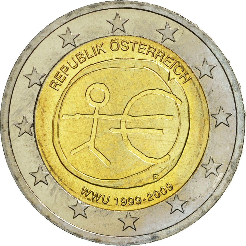 Austria, 
  
  2 euros, 
  
  10 años euros