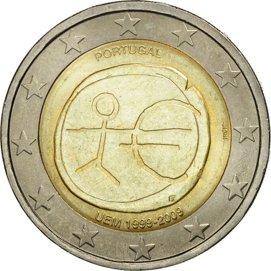 Portugal, 
  
  2 euros, 
  
  10 años euros