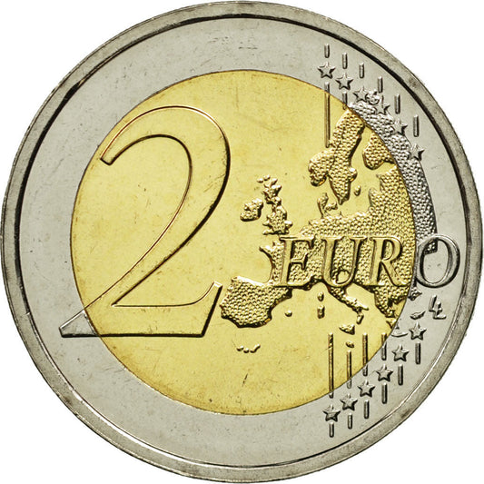 Países Bajos, 

2 euros, 

Bandera