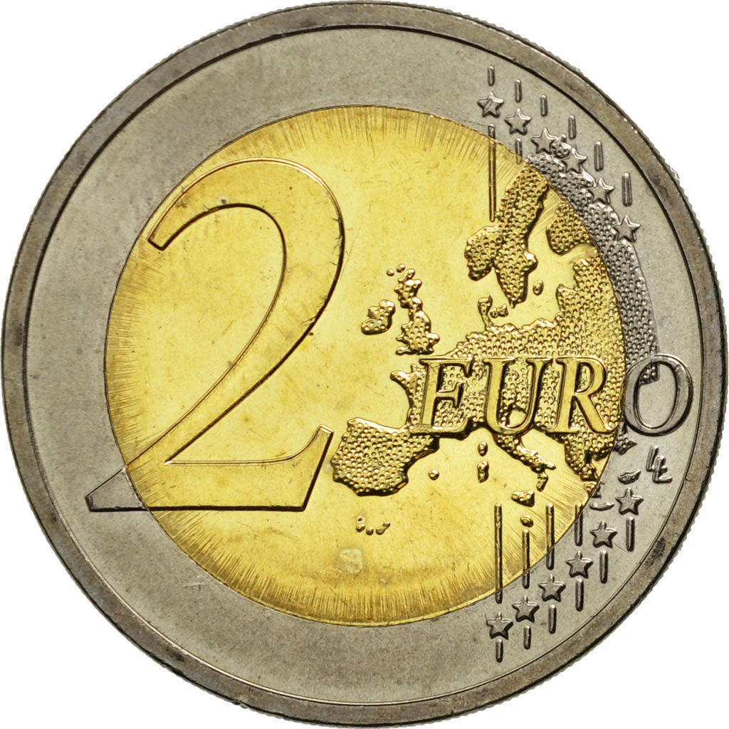 Eslovenia, 

2 euros, 

10 años en euros