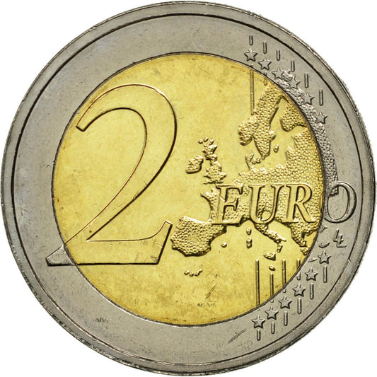 Países Bajos, 

2 euros, 

10 años en euros