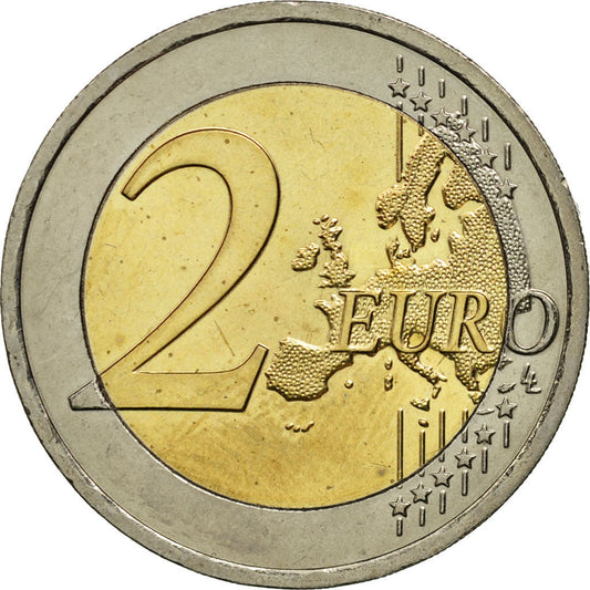 Austria, 

2 euros, 

10 años en euros