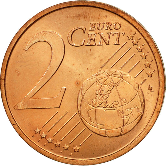Portugal, 

2 céntimos de euro, 

2008
