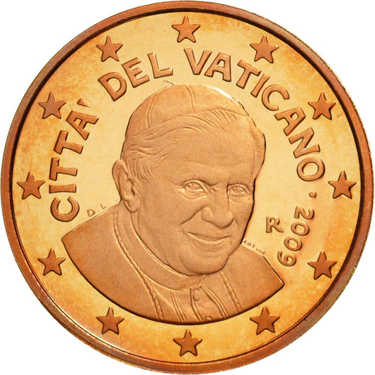 CIUDAD DEL VATICANO, 

2 céntimos de euro, 

2009