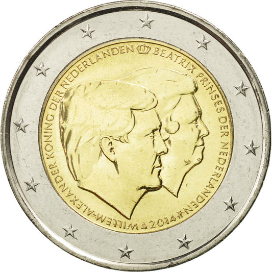 Italia, 

2 euros, 

Doble retrato