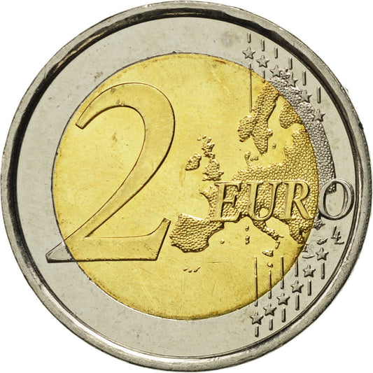 España, 
  
  2 euros, 
  
  10 años de euro
