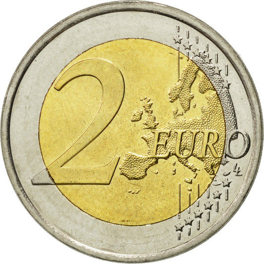 Finlandia, 
  
  2 euros, 
  
  Drapeau europeo