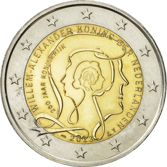 Países Bajos, 
  
  2 euros, 
  
  Royaume des Pays-Bas