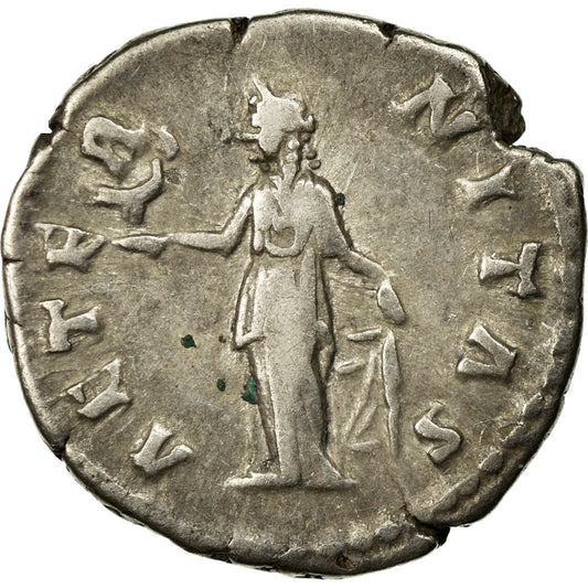 Acuñar, 
  
  Faustina I, 
  
  Denario