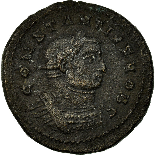 Acuñar, 
  
  Constancio I, 
  
  Follis