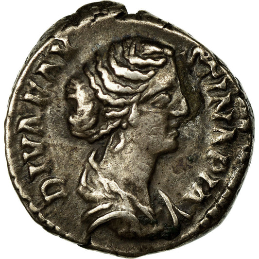 Acuñar, 
  
  Faustina II, 
  
  Denario